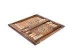 Large Armenian backgammon board with cultural motif craftsmanship