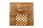 Armenian Ararat backgammon set in wood by Hrachya Ohanyan