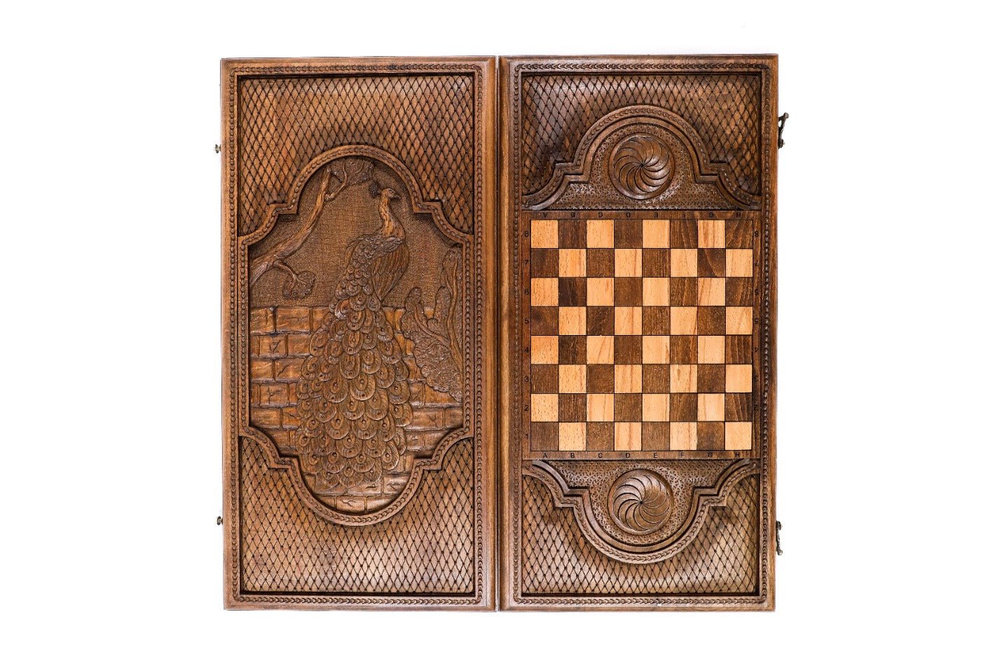 Backgammon Board - Peacock Majesty - Unumperfectus