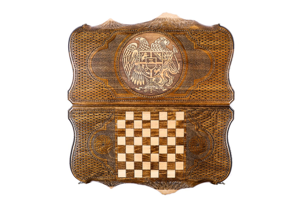 Backgammon Board - Coat of Arms of Armenia - Unumperfectus