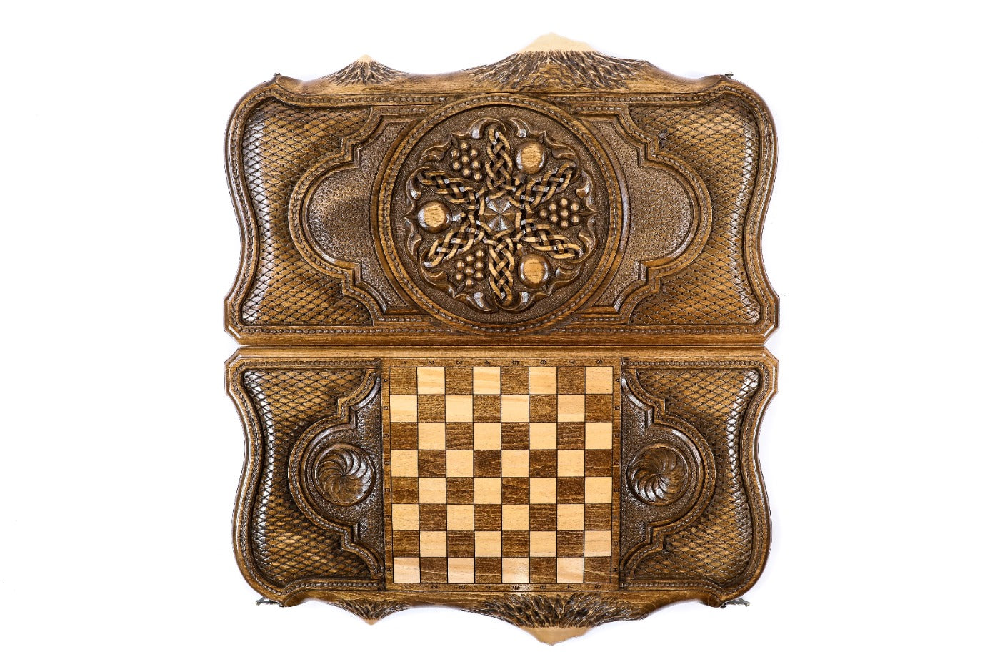 Backgammon Board - Pomegranate & Grapes - Unumperfectus