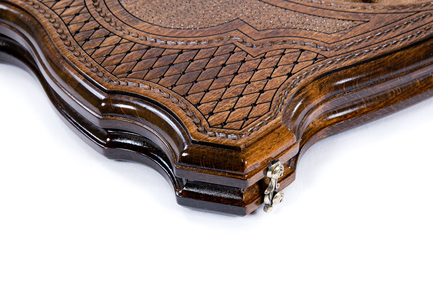Two-Sided Octagram Wooden Backgammon & Checkers Board - Unumperfectus