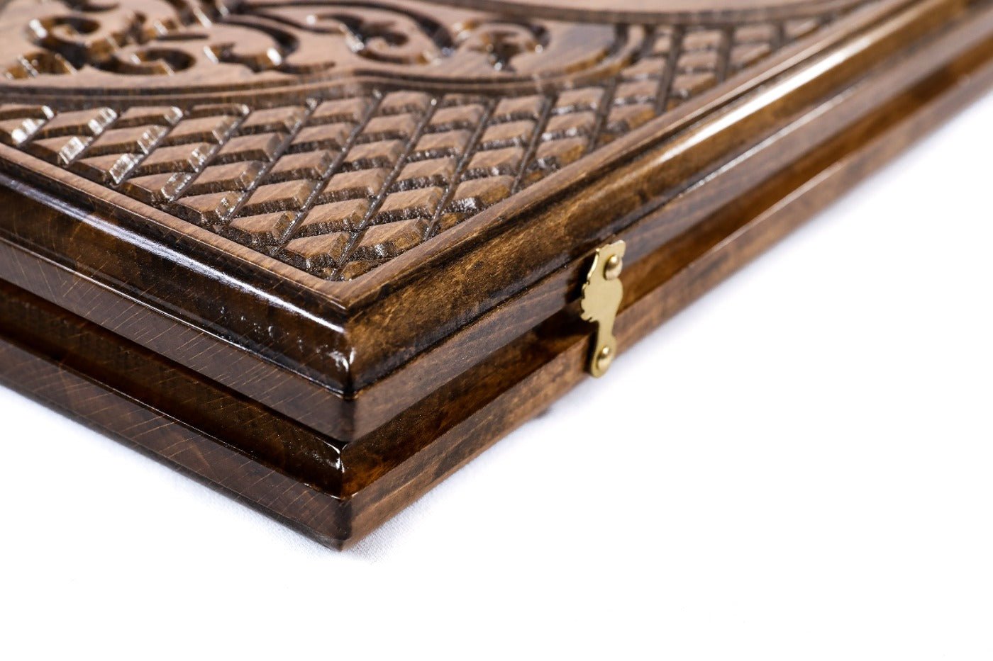 Wooden Backgammon Board Carved Tiger 23.6" | 60 cm - Unumperfectus