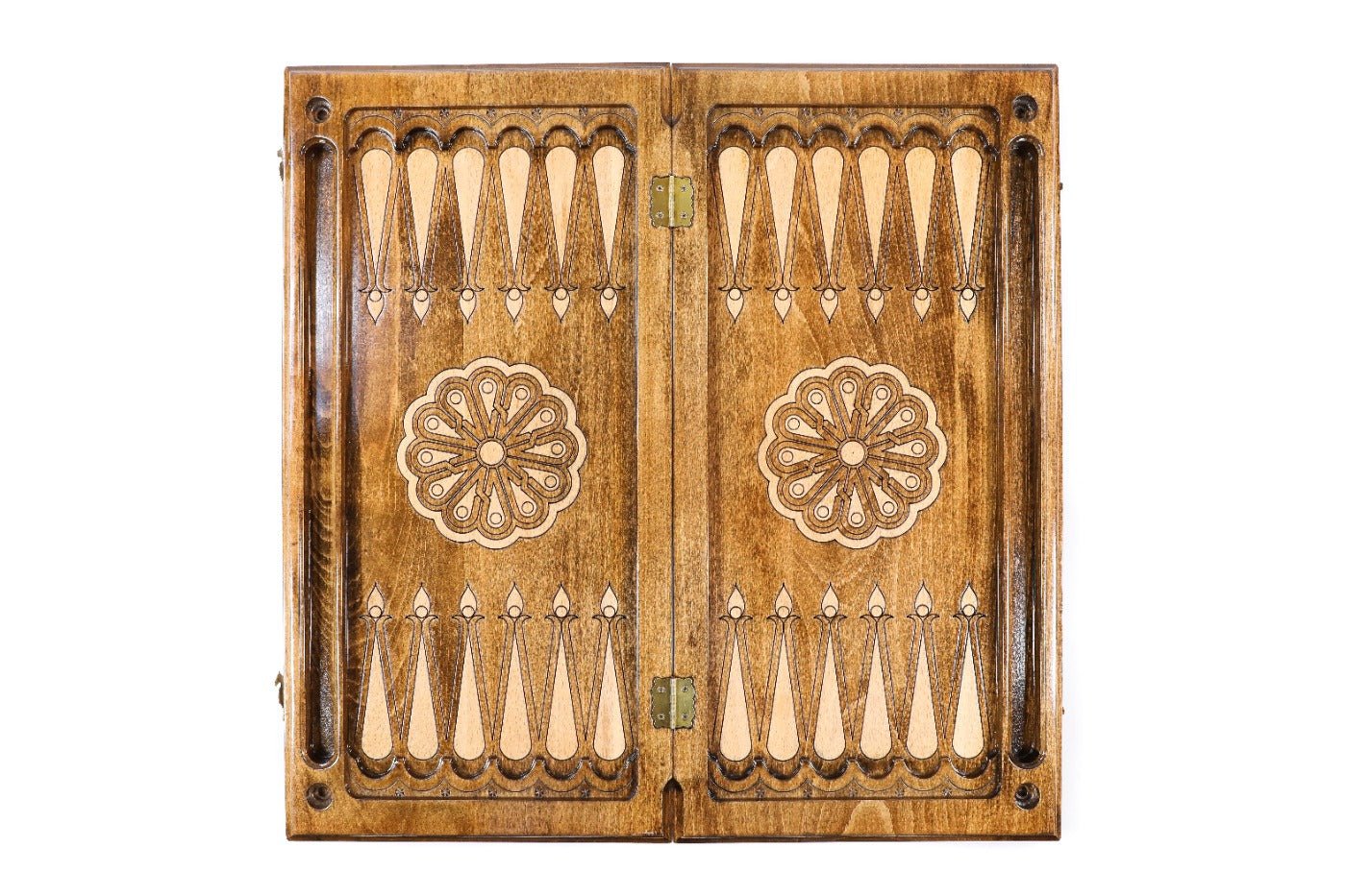Wooden Backgammon Board Carved Tiger 23.6" | 60 cm - Unumperfectus