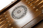 Geghard Monastery backgammon board - carrying case and accessories