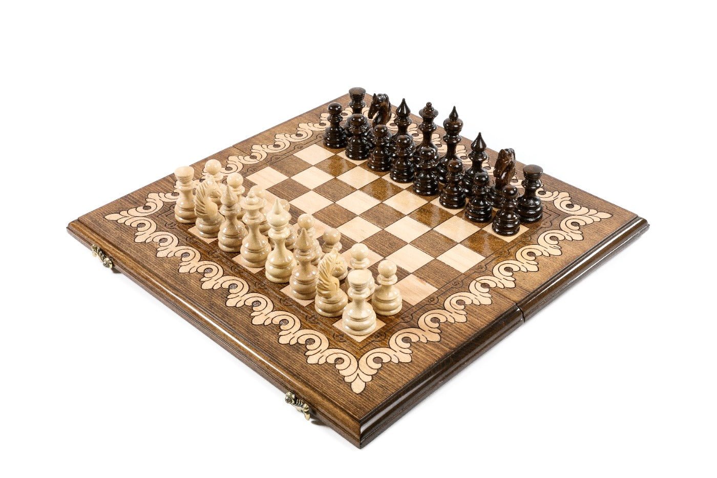 Medium handmade classical chess set with elegant design 19.7 inch