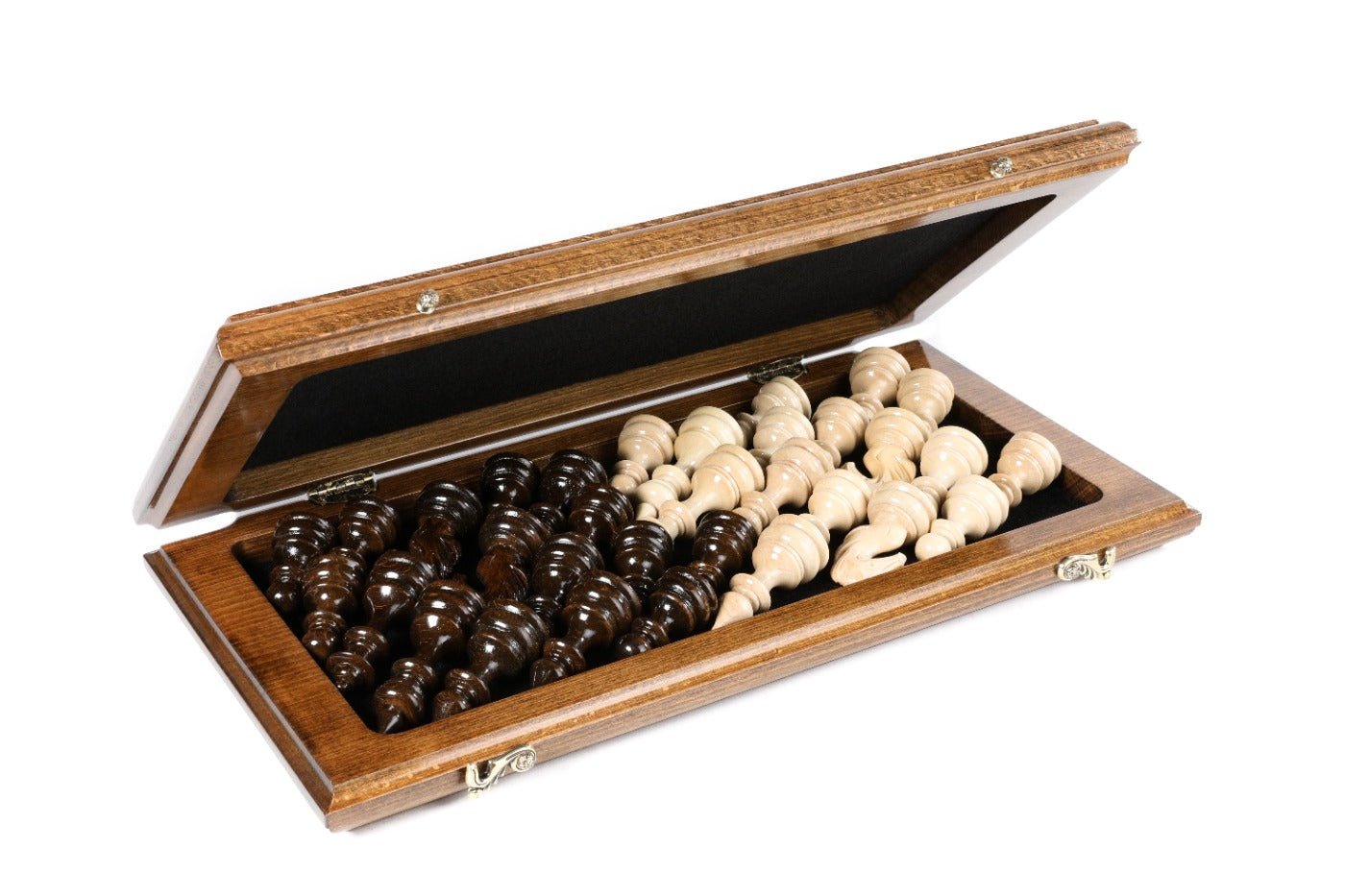Wooden Classic Chess Set With Ornaments 19.7" | 50 cm - Unumperfectus