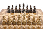 Handcrafted chess set with classic design and refined craftsmanship