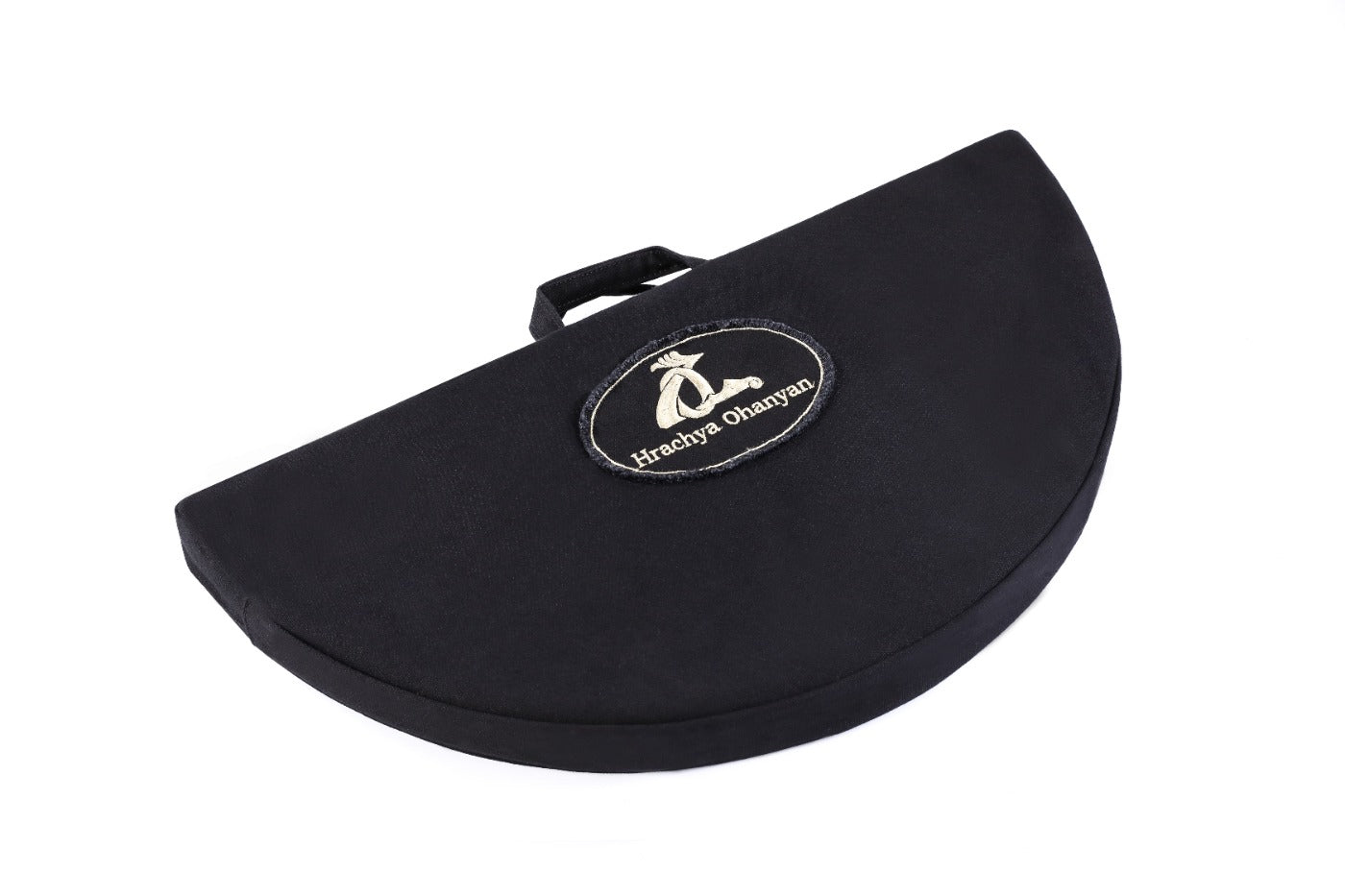 Round Chess Set Carved with Ornamental Pattern and Bronze Details