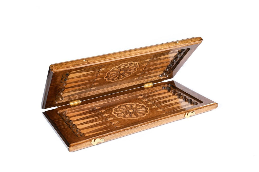 Ararat Wooden Backgammon Board Classic 19.7" | 50 cm - Unumperfectus