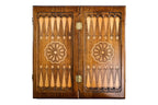 Ararat Classic backgammon board - angled view