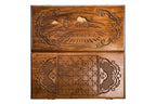 Ararat Classic backgammon board - corner detail of the board