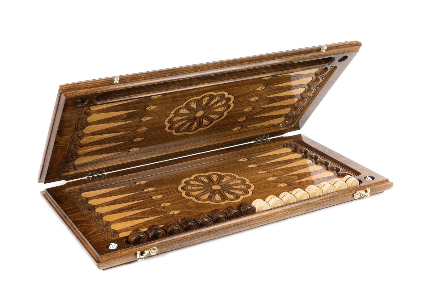 Wooden Backgammon Board Bull 23.6" | 60 cm - Unumperfectus