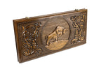 Bull backgammon board - open board ready for play