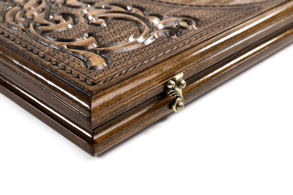 Wooden Backgammon Board Bull 23.6" | 60 cm - Unumperfectus