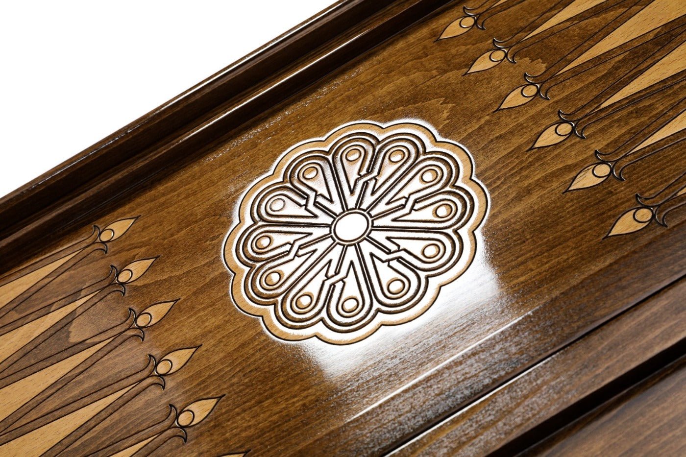 Wooden Backgammon Board Bull 23.6" | 60 cm - Unumperfectus