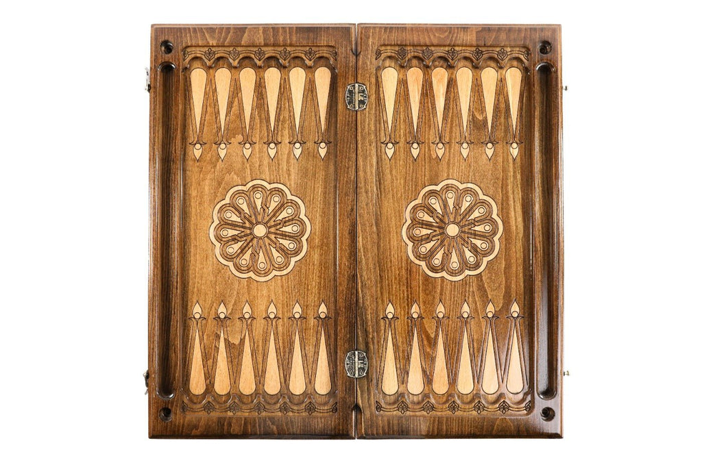 Wooden Backgammon Board Bull 23.6" | 60 cm - Unumperfectus