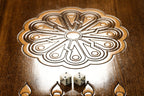 Bull backgammon board - close-up of the playing surface