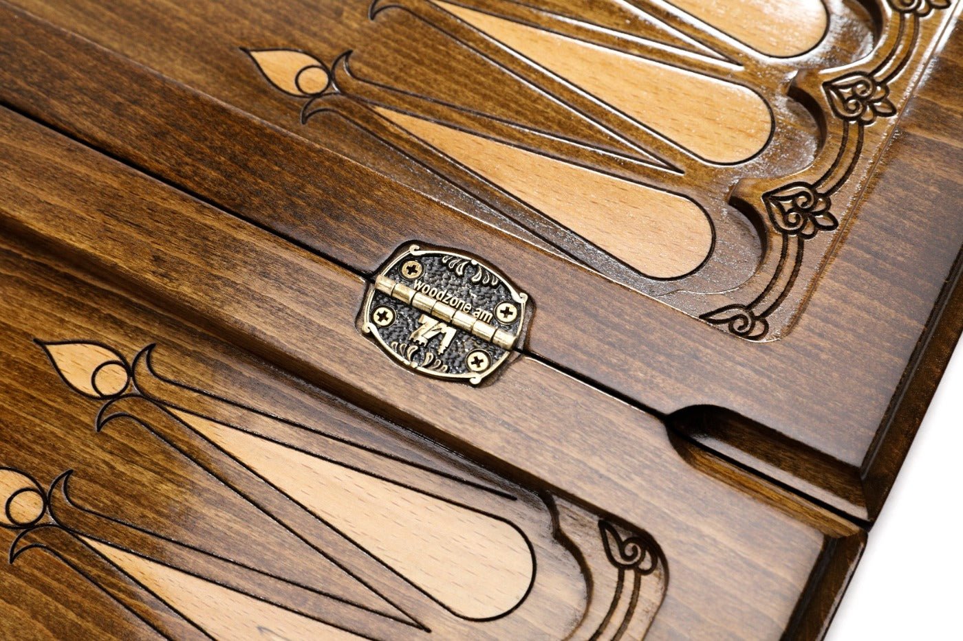 Wooden Backgammon Board Bull 23.6" | 60 cm - Unumperfectus