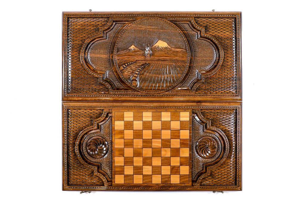 Backgammon Board - Mount Ararat Armenian Design - Unumperfectus