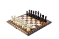 Classic wooden chess set and backgammon board carved from solid beech wood — by Hrachya Ohanyan