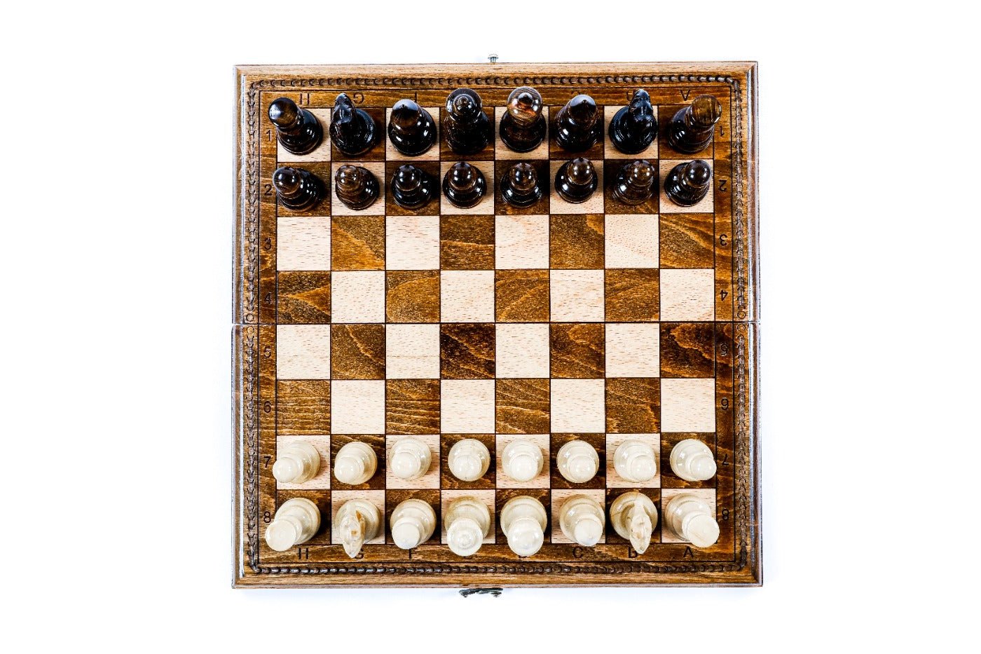 Handcrafted Chess Set & Backgammon 40 cm | 15.7" - Unumperfectus