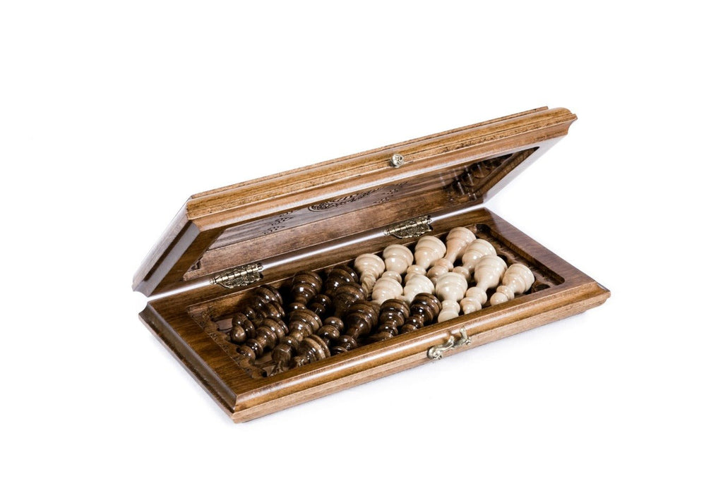 Wooden Classical Chess & Backgammon Set 30 cm | 11.8" - Unumperfectus