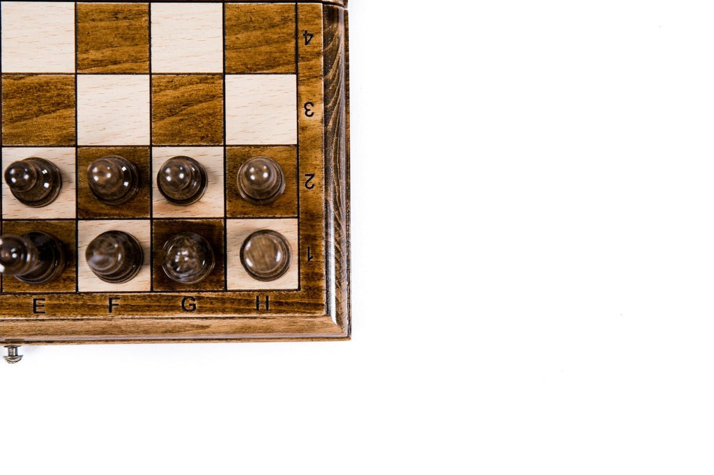 Wooden Classical Chess & Backgammon Set 30 cm | 11.8" - Unumperfectus