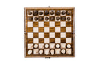 Classical Chess chess and backgammon set - chess pieces set up for play