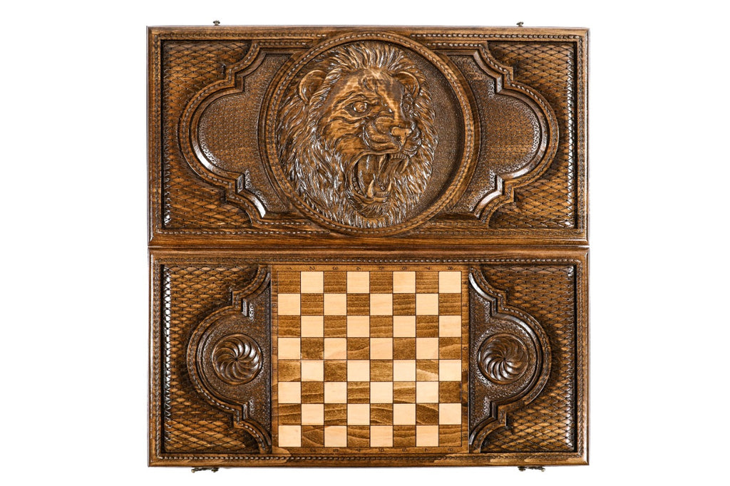 Backgammon Board - Majestic Lion - Unumperfectus