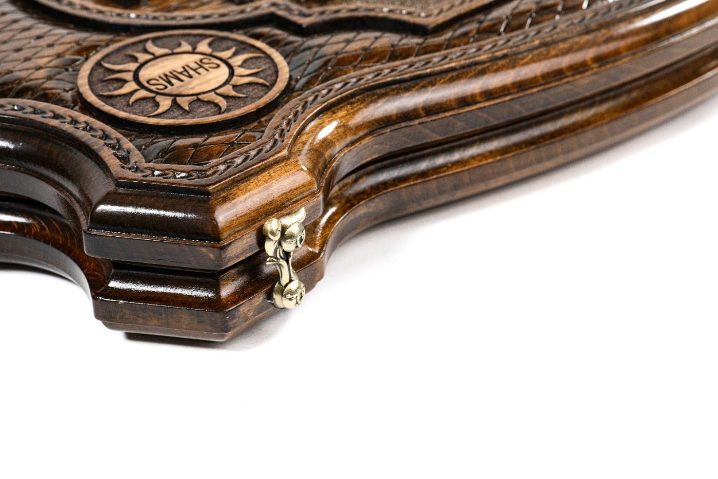 Backgammon Board - Lalesh Temple Wooden Design - Unumperfectus