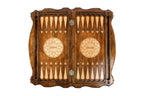 Lalesh Temple Design backgammon board - angled view