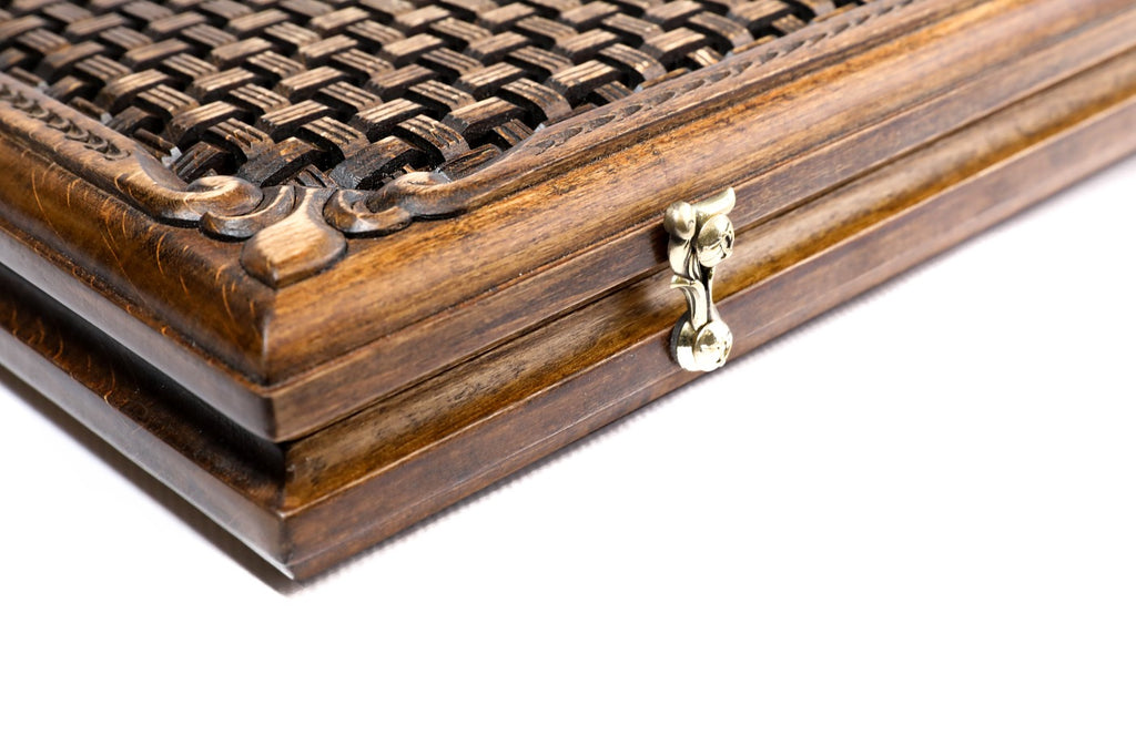 Backgammon Board - Ornamental Bas-Relief Design - Unumperfectus