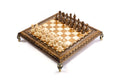 Luxury Chess Set with Bronze Legs Wooden Board - Unumperfectus