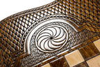 Church of St. Gayane Mount Ararat backgammon board - side profile showing the craftsmanship