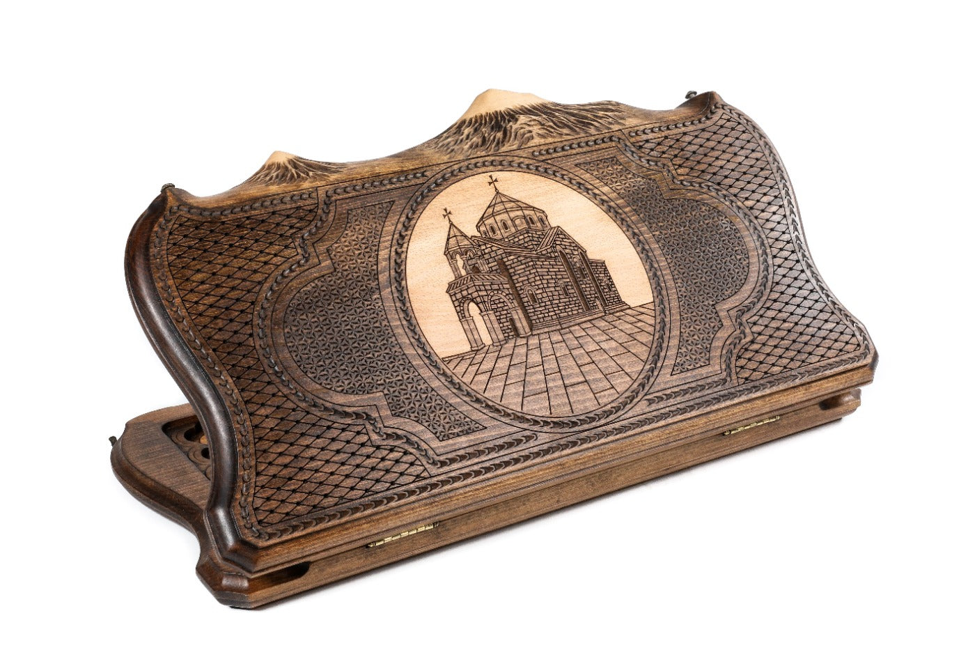 St Hripsime ornamental motif backgammon board Mount Ararat design