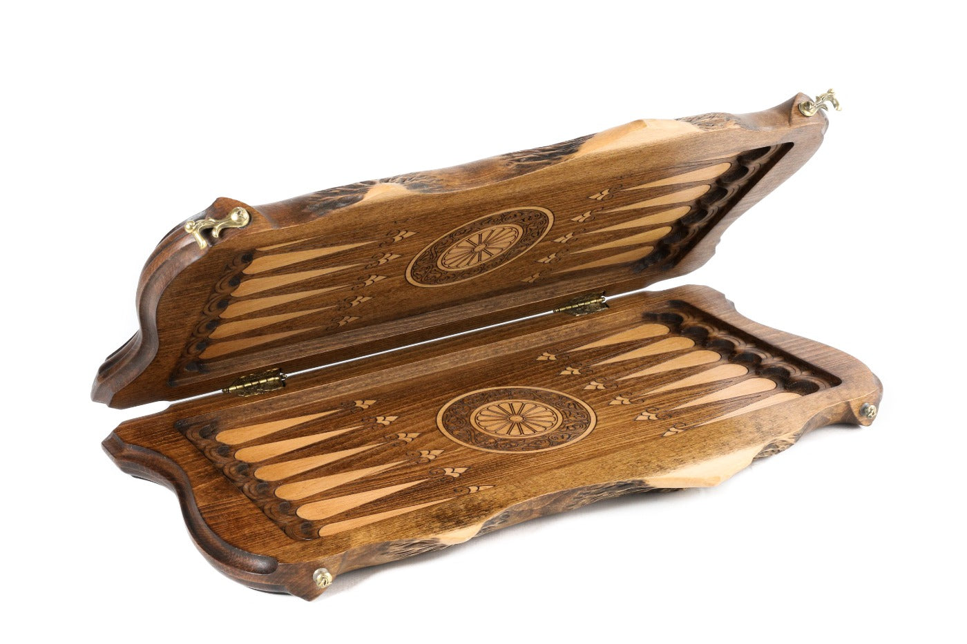 Backgammon Board - St. Hripsime Ornamental Motif & Mount Ararat - Unumperfectus