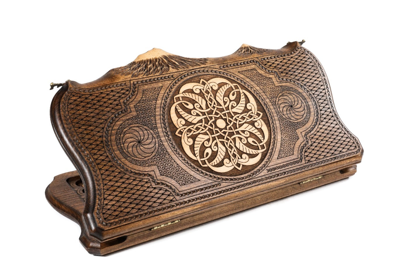 Backgammon Board - St. Hripsime Ornamental Motif & Mount Ararat - Unumperfectus