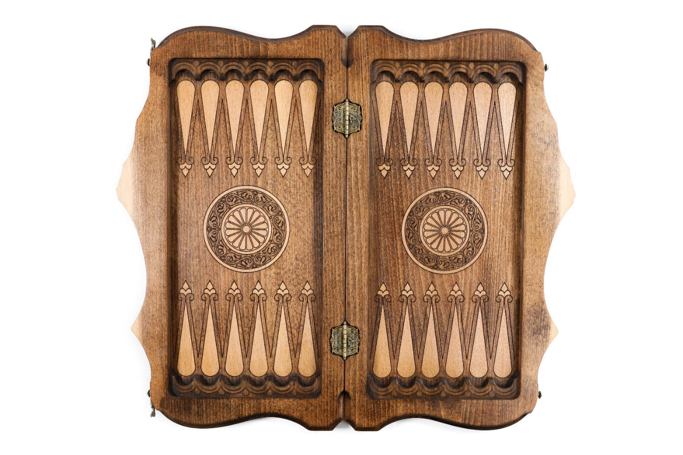 Backgammon Board - St. Hripsime Ornamental Motif & Mount Ararat - Unumperfectus