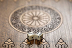 St. Hripsime Ornamental Motif Mount Ararat backgammon board - full view