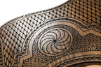 St. Hripsime Ornamental Motif Mount Ararat backgammon board - angled view