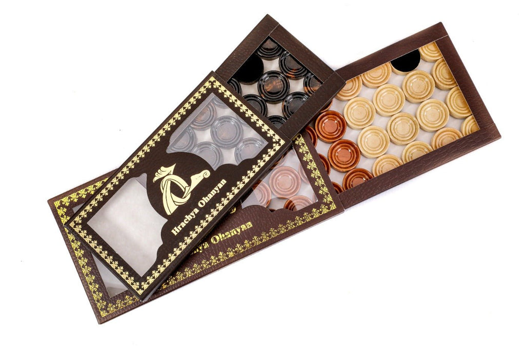 Backgammon Board - Ornamental Three Player with Epoxy - Unumperfectus