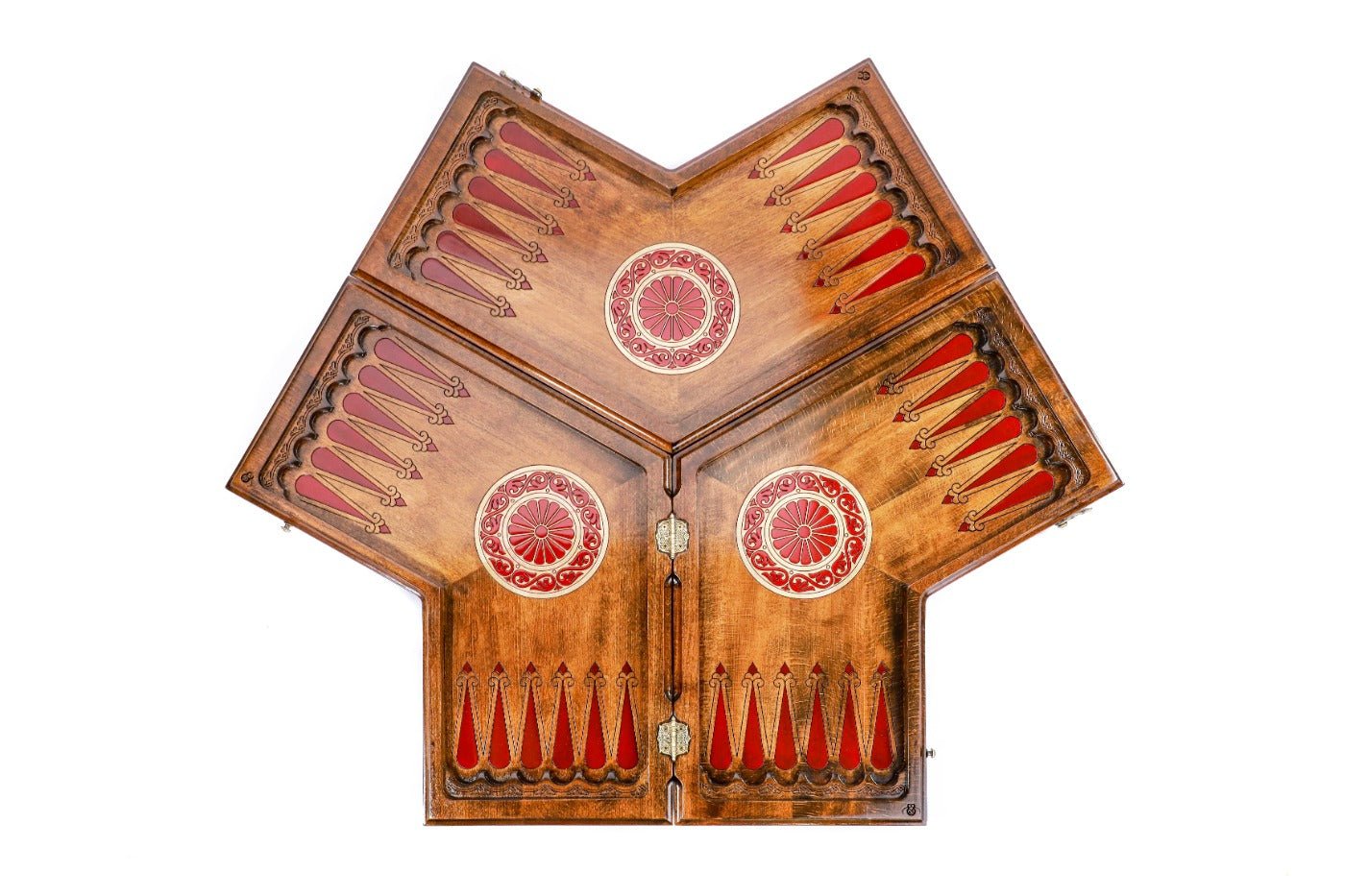 Multi player backgammon board epoxy resin decorative craftsmanship