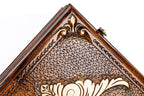 Ornamental Three Player Epoxy backgammon board - carrying case and accessories
