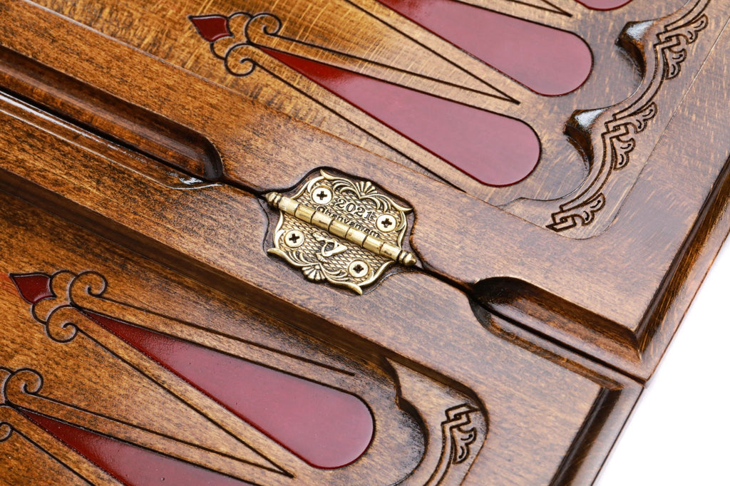 Backgammon Board - Ornamental Three Player with Epoxy - Unumperfectus