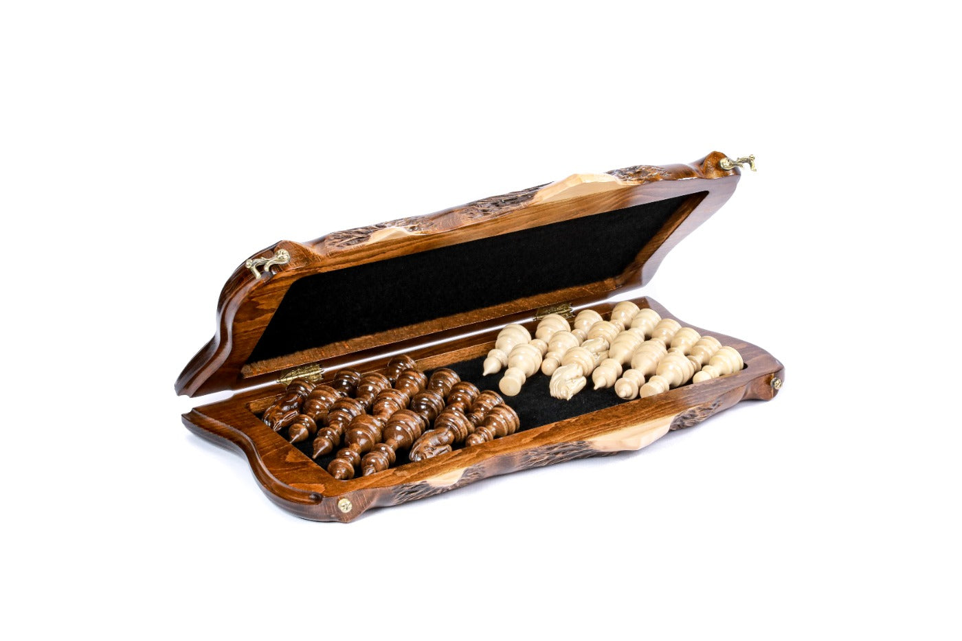 unique Armenia engraved chess set for display and play