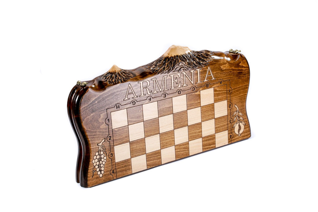 Armenia Engraved Chess Set – Wooden Chess Board - Unumperfectus