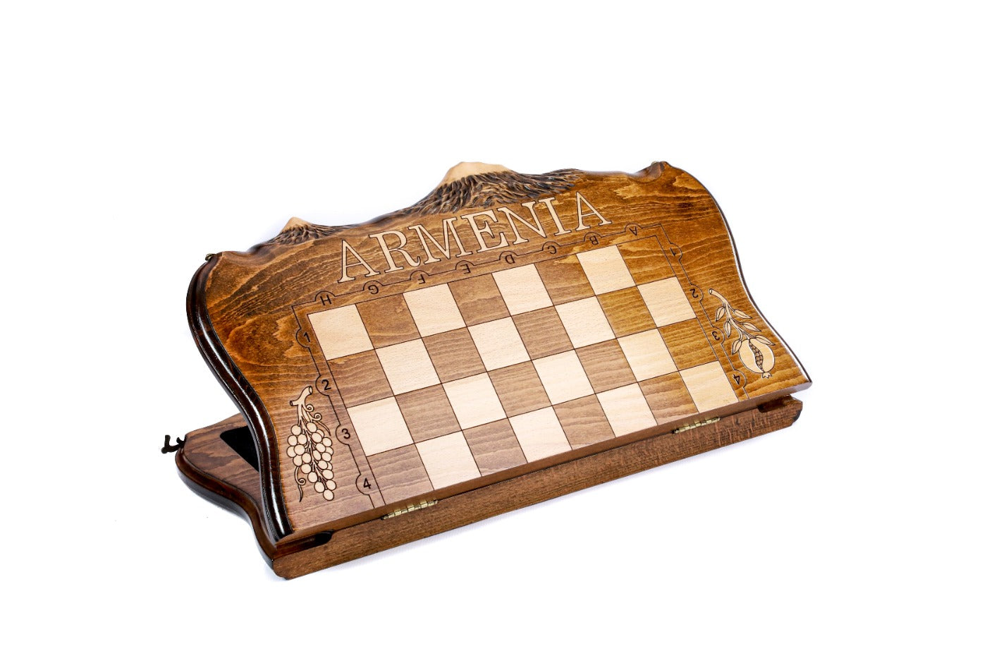 Armenia Engraved Chess Set – Wooden Chess Board