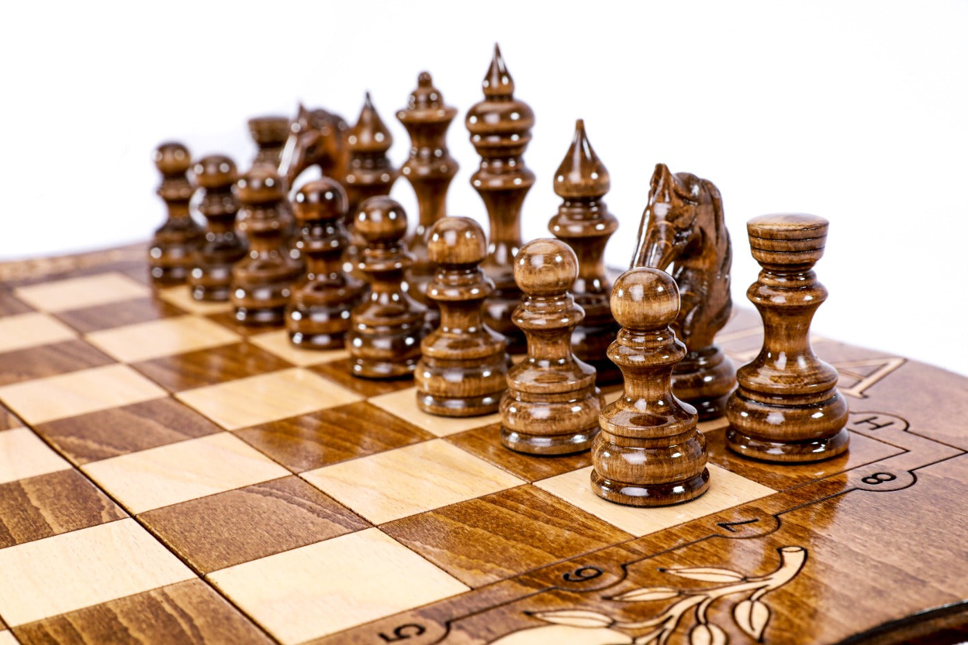 Armenia Engraved Chess Set – Wooden Chess Board - Unumperfectus