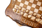 Armenia Engraved Chess Set – Wooden Chess Board